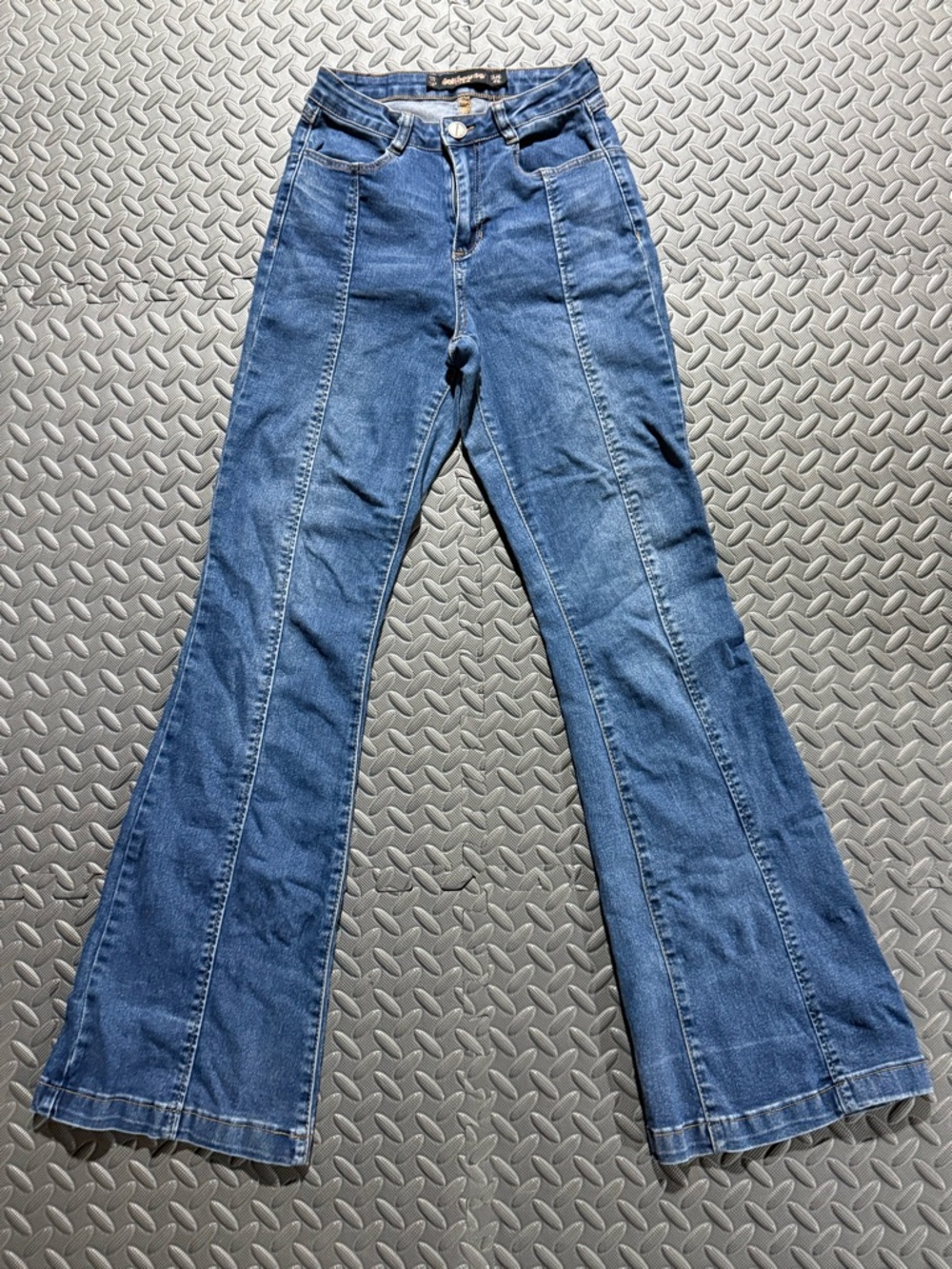 Dollhouse Medium Blue Flare Jeans